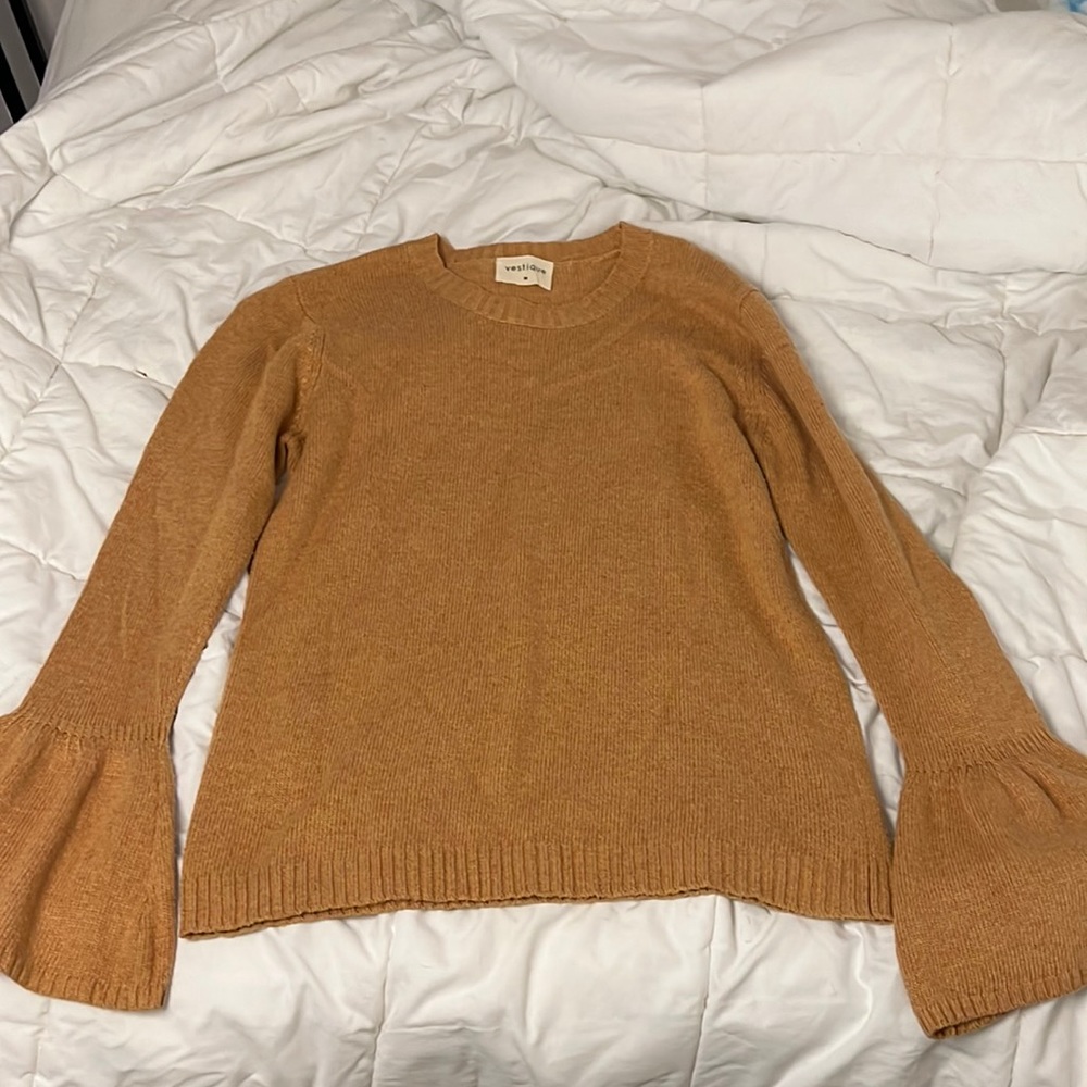Vestique Sweater with Bell Sleeves